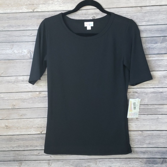 🖤 LuLaRoe Gigi  Top Size Small - Solid Black Noir collection NWT - Picture 1 of 2